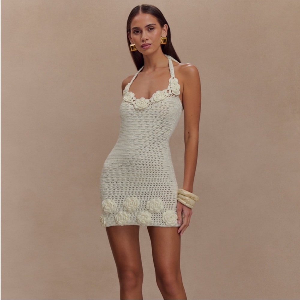 Meshki Cream Mini Dress